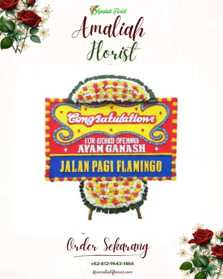 Sewa Papan Bunga Belakang Pondok